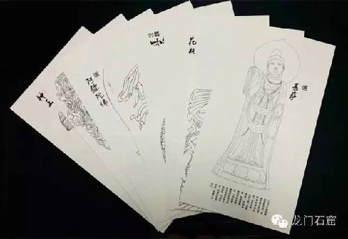 Longmen style coloring book to meet tourists