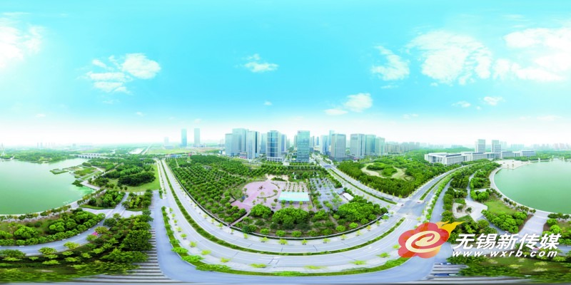 A panorama view of Wuxi splendor