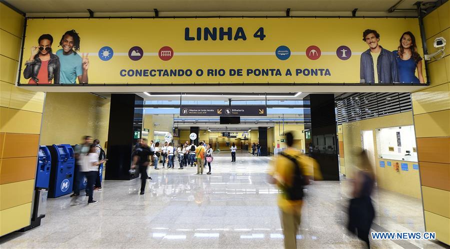 Rio's key Olympic transport metro line uses Changchun-made trains