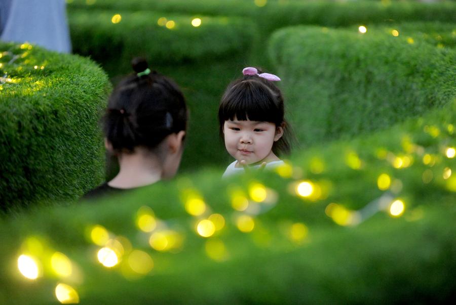 Garden maze built in downtown Shenyang