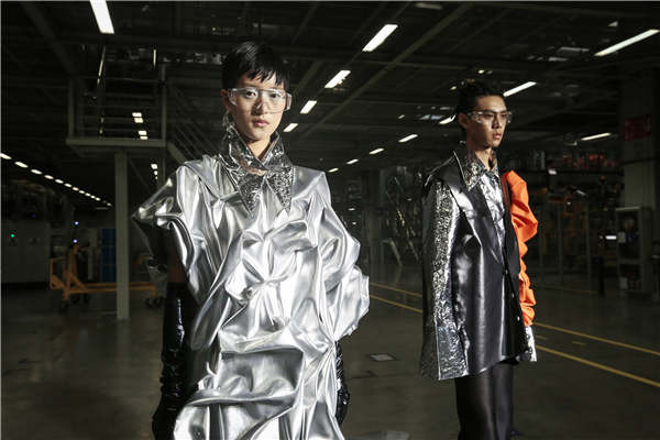 Car factory plays host to designer's fashion show