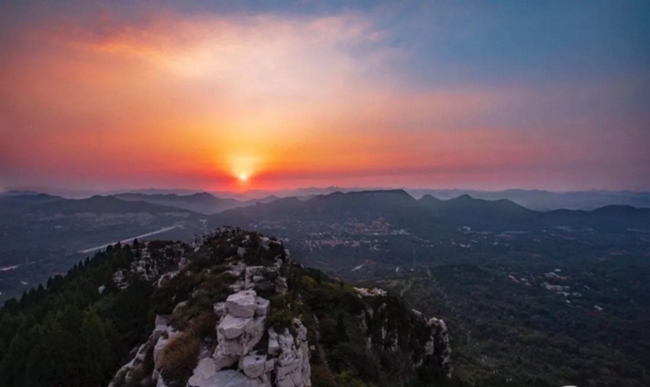 Beautiful sunrise captured in Qingzhou