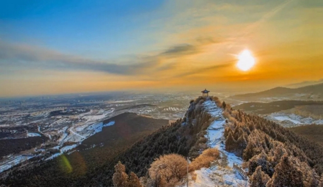 Beautiful sunrise captured in Qingzhou