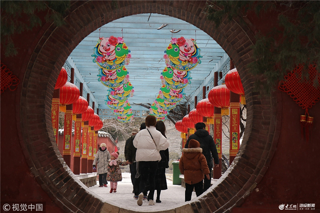 Dai Temple spruced up for Spring Festival holiday