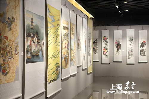 Paintings present Jiading's beautiful landscape and long history