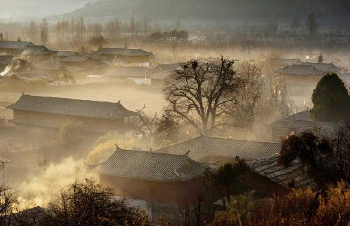 Mosuo village at Lugu Lake