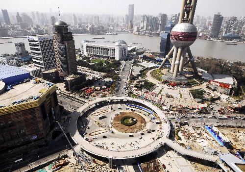 Shanghai's Pedestrian Overpass to open