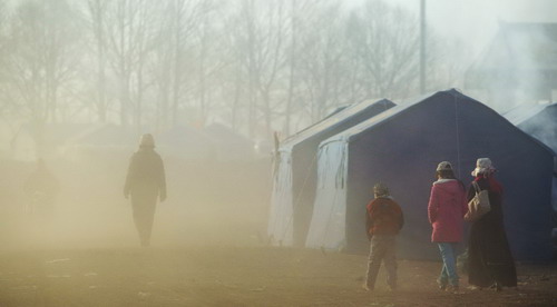 Quake zone enveloped in peaceful morning lights