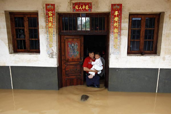 Flood victims in southern China