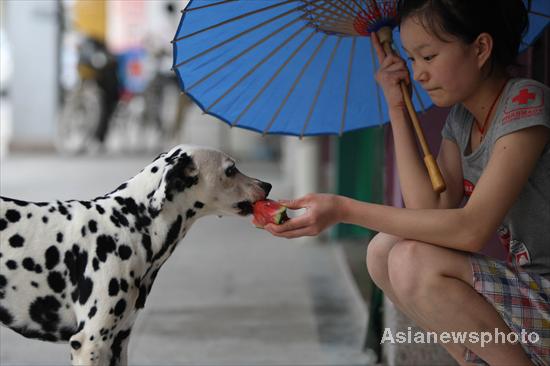 Heat wave hits China