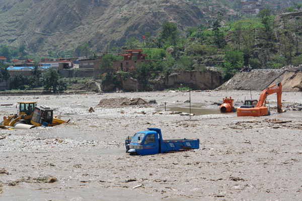 Zhouqu county before mudslide