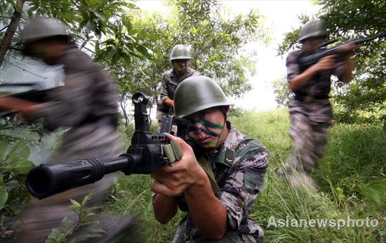 Anti-terrorism drill in Shandong