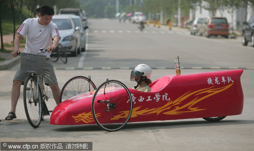 Engineering students make energy-saving vehicle