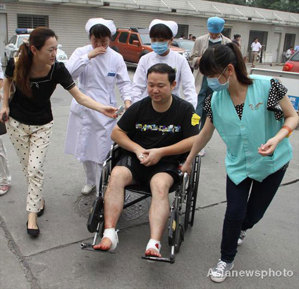 Beijing's injured subway passengers treated