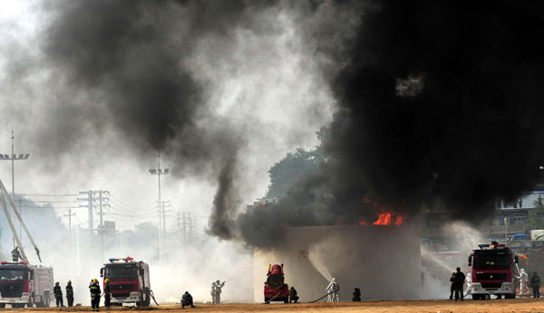 Air-raid, anti-terror drill staged in SW China