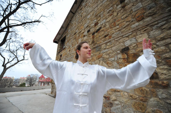 French woman finds peace through taichi