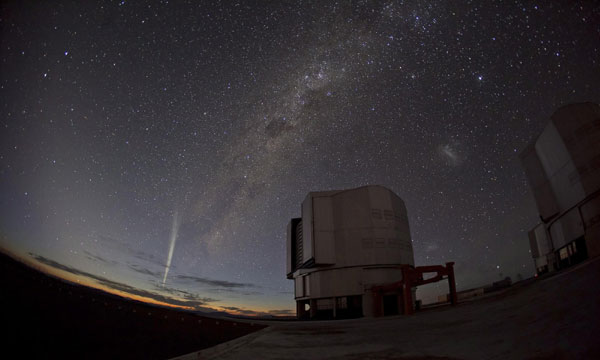 Comet Lovejoy observed in Chile