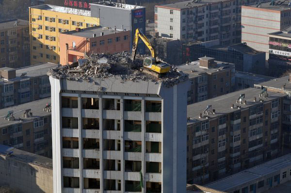 Amazing workplace for an excavator