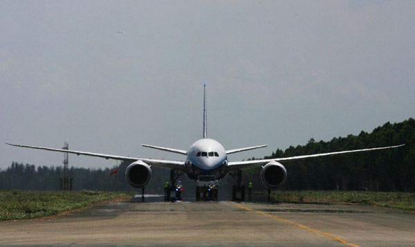 Boeing 787 at Singapore Airshow