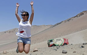 Slide: Third stage of Dakar Rally 2013