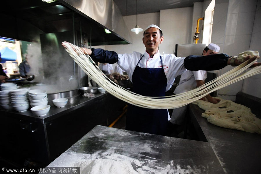 Traditional taste of Lanzhou beef noodles