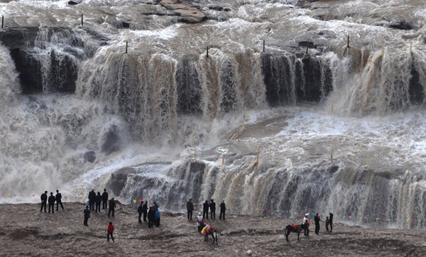 Spring waterfall