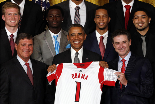 Obama lauds Louisville in White House visit