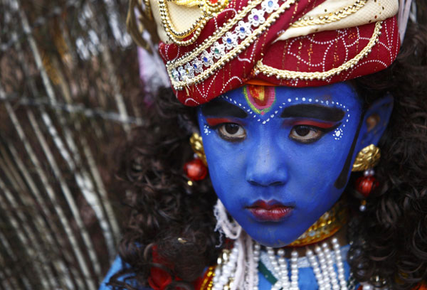 Festival of cows celebrated in Nepal