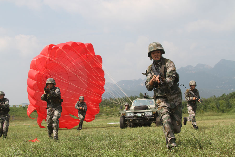 Training exercise of People's Liberation Army