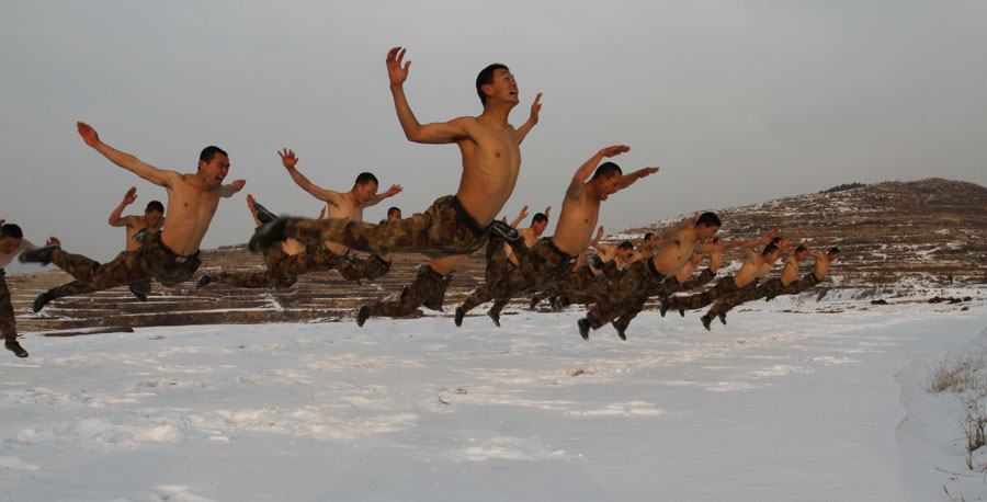 Training exercise of People's Liberation Army