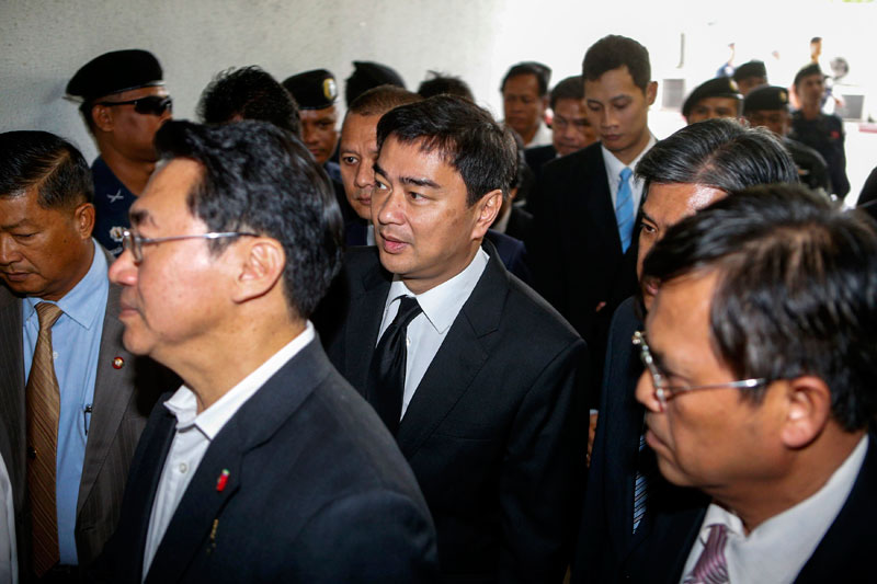 Former Thai PM Abhisit charged with murder