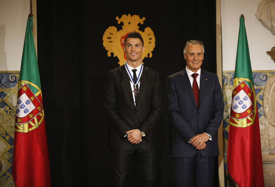 Ronaldo gets top Portuguese honor from president