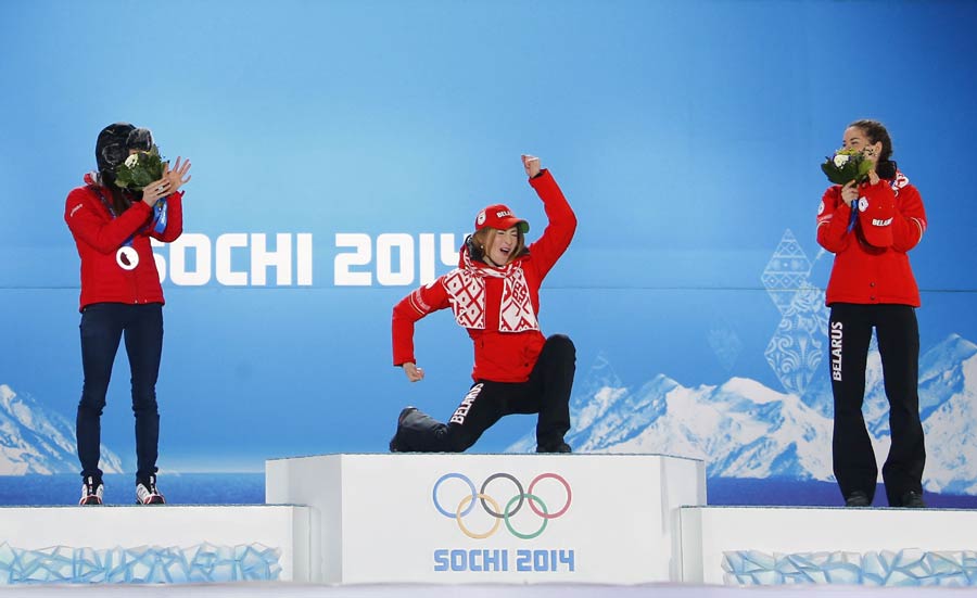 Top 10 moments of podium celebration in Sochi