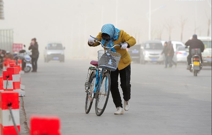 Sand storm grips NW China