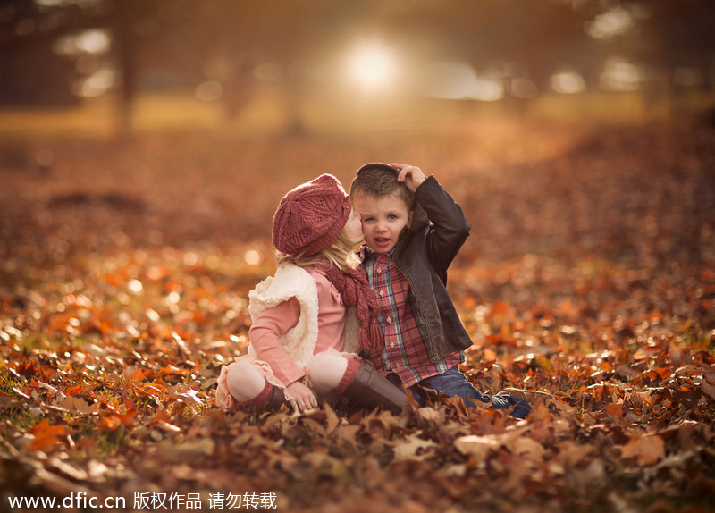 Adorable photos of children in US countryside