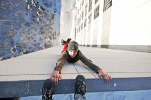 Tightrope walker completes walk over Seine river in Paris