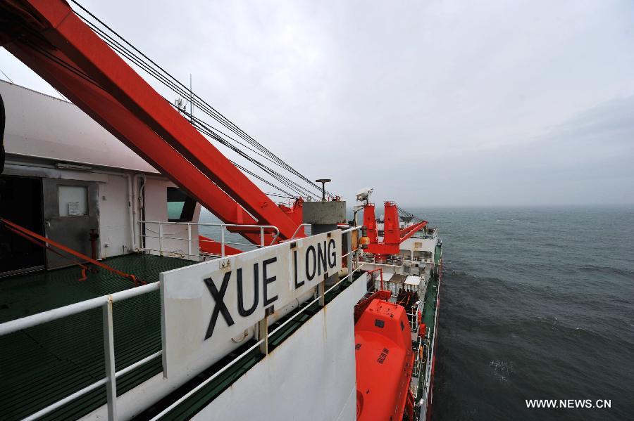 Icebreaker <EM>Xuelong</EM> on way back home