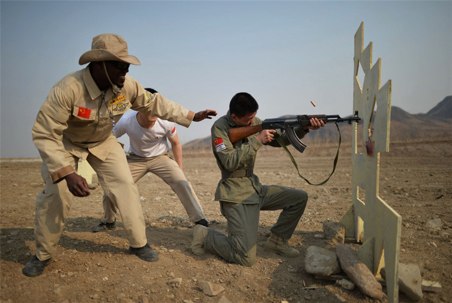 Tough training at Beijing bodyguard camp