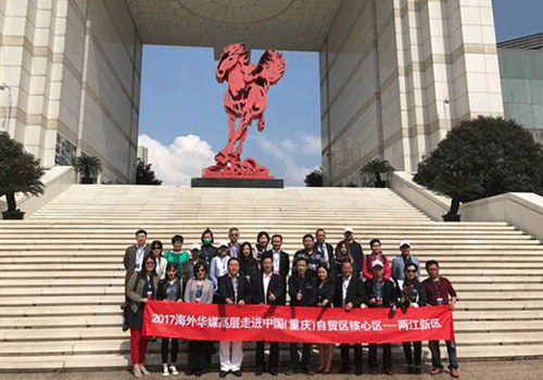 Overseas Chinese new media workers visit Liangjiang