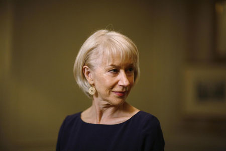 Helen Mirren shows up for a portrait in Beverly Hills