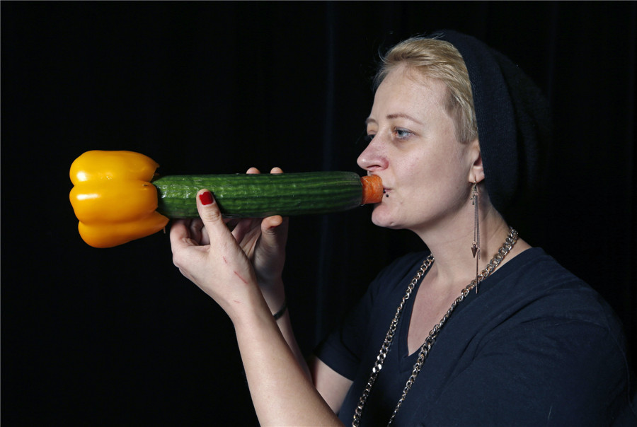 Vienna orchestra makes music with vegetables