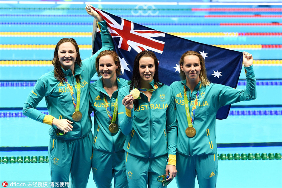 Ace swimmers make record-breaking splash in Rio