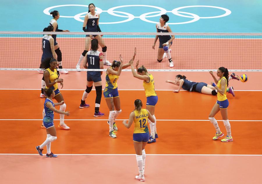 China's volleyballers burst Brazil's bubble