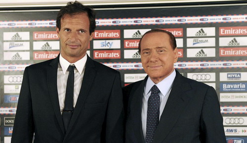 Berlusconi orders new Milan coach to play his way