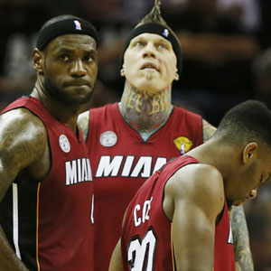 Big 3 help Heat even NBA Finals with Spurs