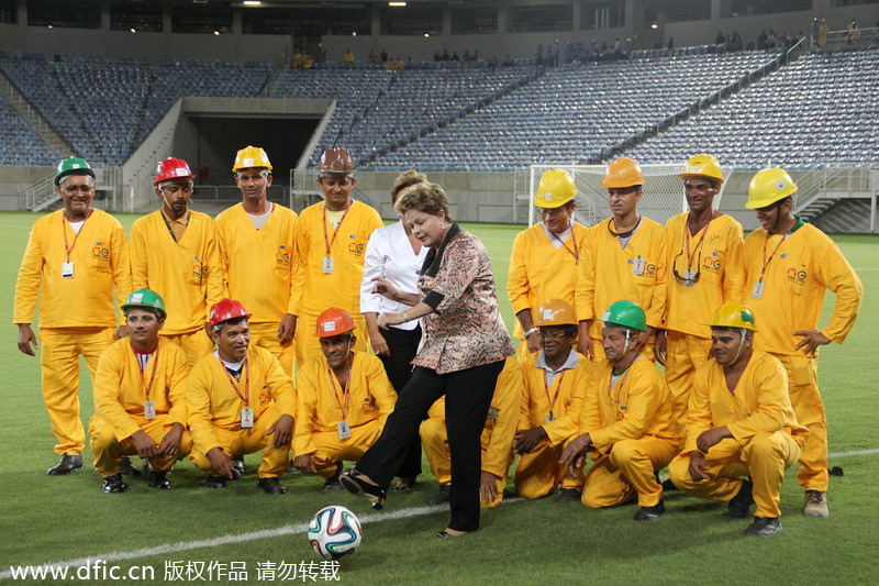 Leaders warm-up for World Cup