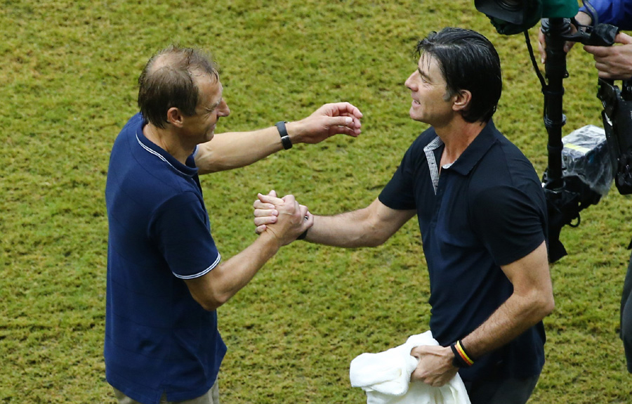 Klinsmann, Loew nurse US, Germany to KO stage