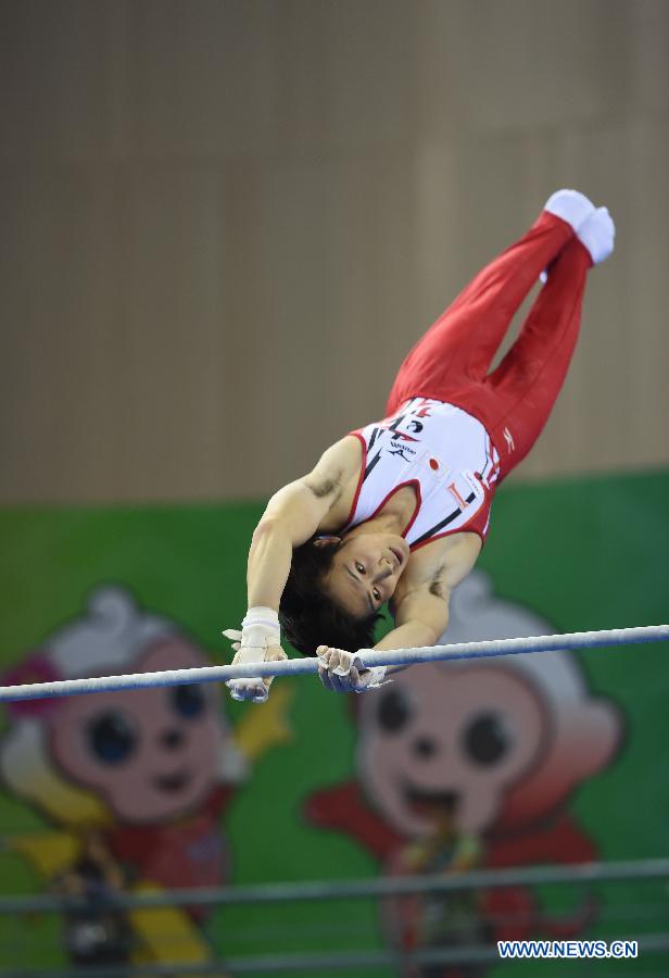 China edges Japan to win men' s team final at gymnastics worlds