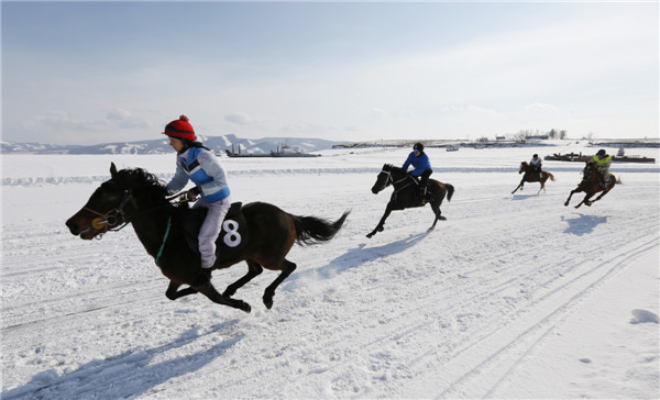 45th Ice Derby amateur horse race kicks off in Russia