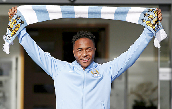 Sterling joins Manchester City for record fee